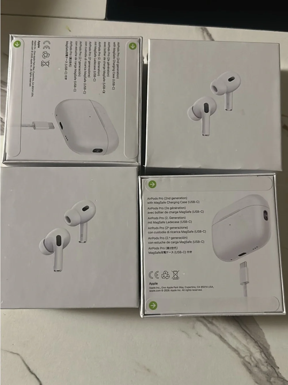 Apple AirPods Pro Wireless Earbuds in White with Case and Cable